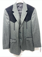New Men’s Circle S Grey Suit Jacket 48L #24244 Y-608
