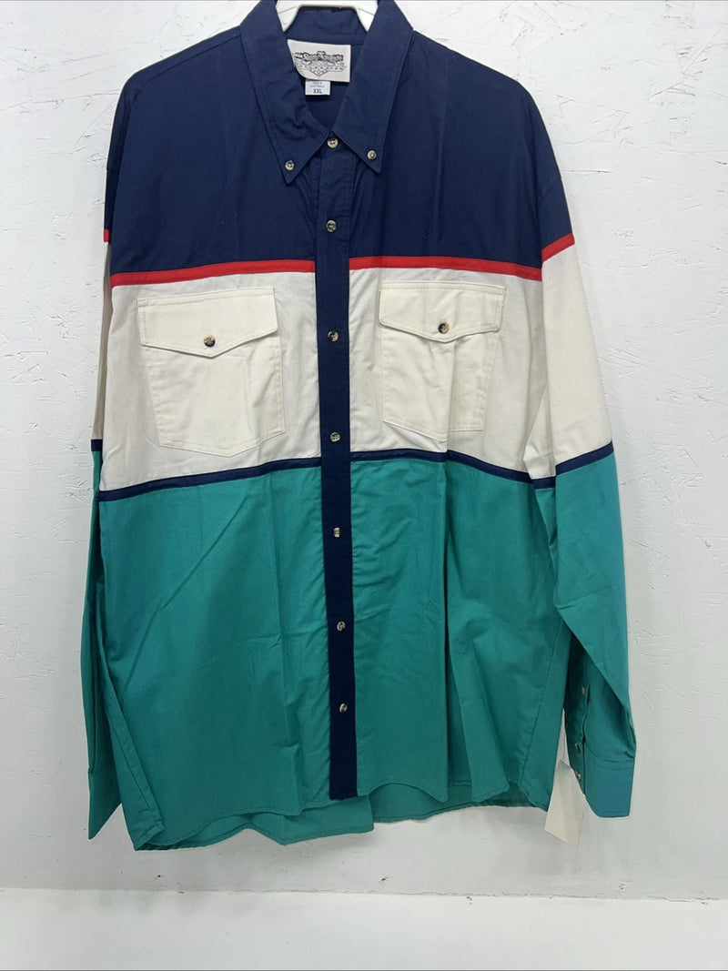 New Men’s Multicolor The San Angelo Collection Button Up Shirt. XXL G-69