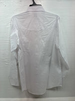New Men’s ELY Cattleman White Western Long Sleeve Pearl Snap 16 X 35 Large T-62