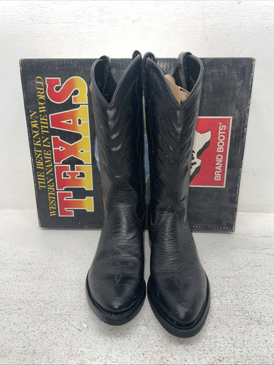 New Men’s Black Texas Brand Cowboy Boots. 8040 8 E E. 1-103