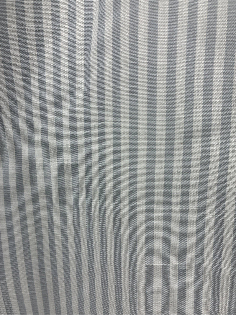 New Men’s H Bar C Blue White Stripe Long Sleeve Pearl Snap 16 X 33 Large R-29