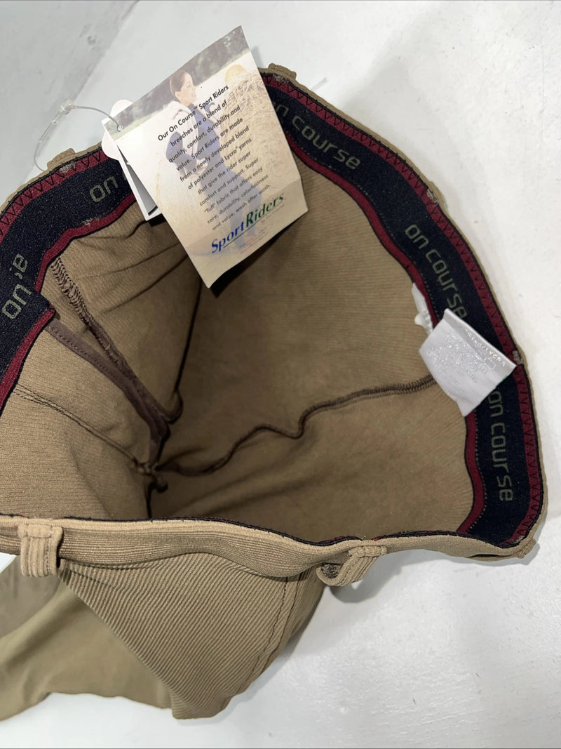 New Women’s Sport Riders Brown English Riding Breeches. 34 R #83559 D-65