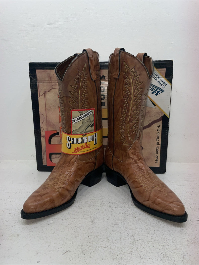 New Men’s Brown Texas Brand Cowboy Boots. 1214 9 D. 4-86