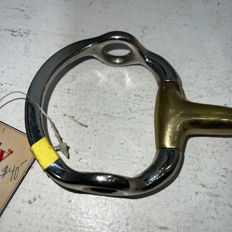 New Kelly Silver Star 5” Smooth Mouth Gag Snaffle Bit #25903 BB-502