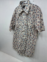New Women’s Champion Western Floral Long Sleeve Pearl Snap Size 15 KK-120