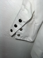 New Men’s ELY Tuxedo White Long Sleeve Button Up Small Shirt 3B-74