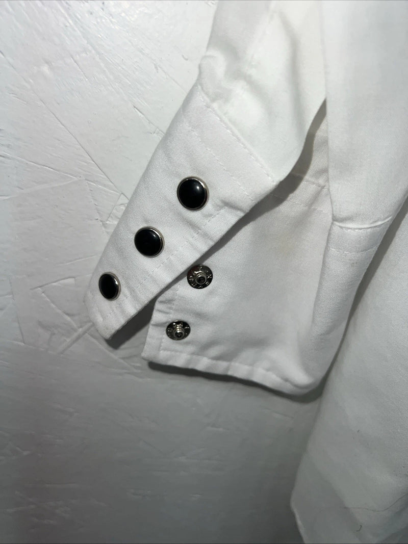 New Men’s ELY Tuxedo White Long Sleeve Button Up Small Shirt 3B-74