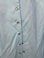 New Women’s Dickson Jenkins Blue Long Sleeve Pearl Snap Size 34 MM-100