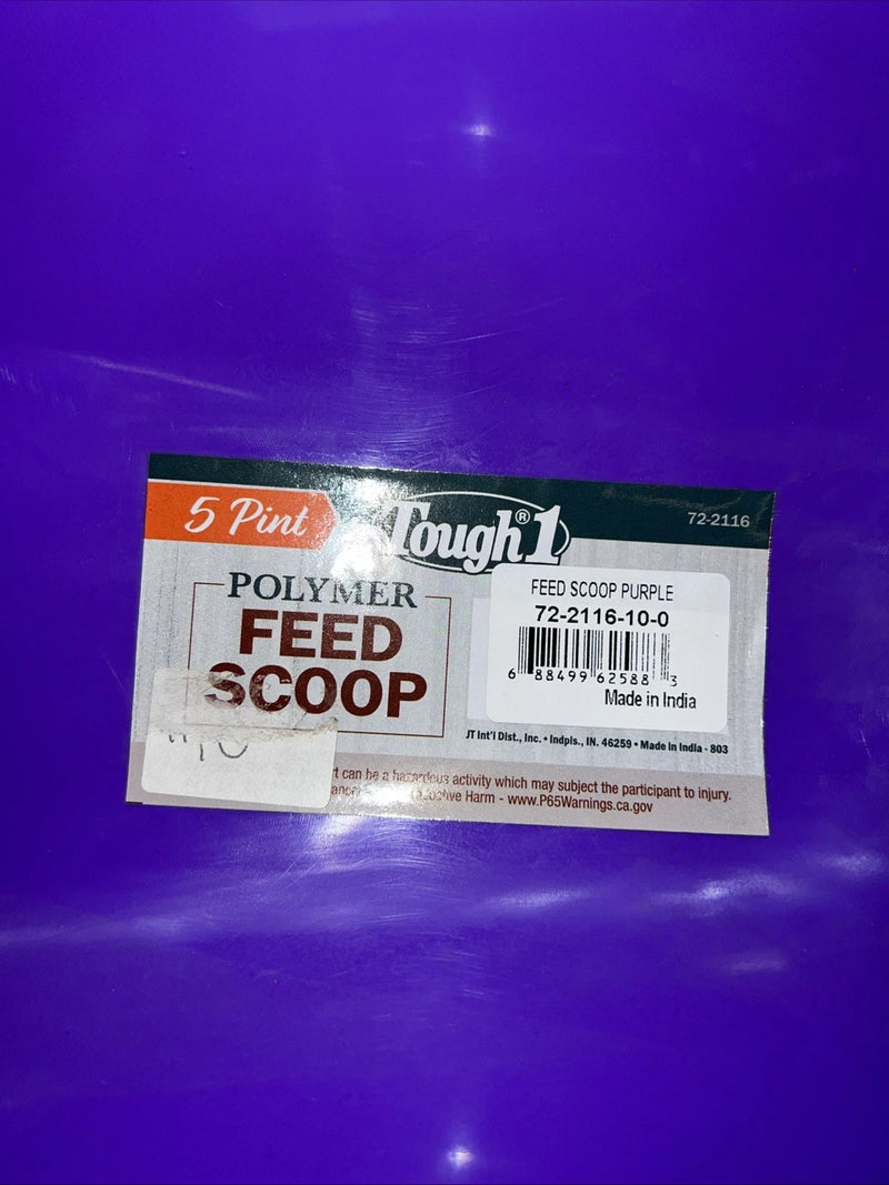 New Tough 1 Purple 5 Pint Horse Feed Scoop #72-2116 HH-16