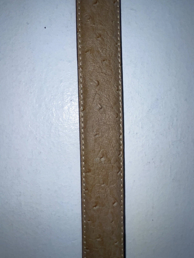 New Cream Genuine Leather 28” Belt #N1344998 Z-45