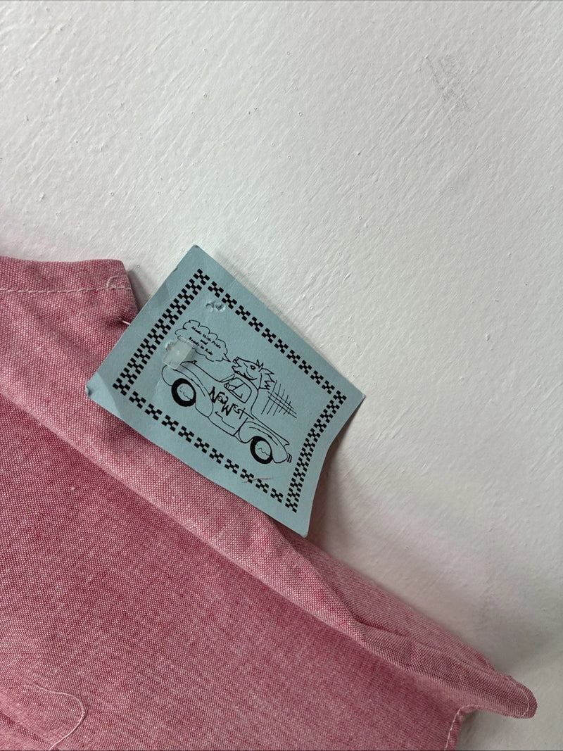 New Women’s Cowboy Threads Pink Short Sleeve Button  Up Size Medium MM-85