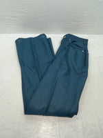 New Vintage Blue Polyester Pants #2624 3A-10