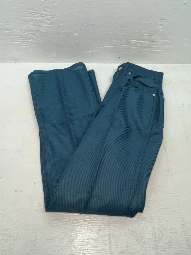 New Vintage Blue Polyester Pants #2624 3A-10