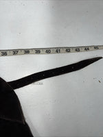 NOS Black Royal King Show Chaps With Fringe Adjustable Waist 45” I-76