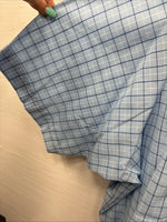 New Men’s ELY Cattleman Blue Short Sleeve Pearl Snap 3XL E-37