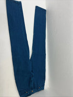 New Women’s Blue Stripped Wrangler Slim Fit Denim Jeans. 11x36 O-13