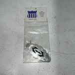 New Womens Congress Leather Silver Sterling Hair Clip. 93305 A-124
