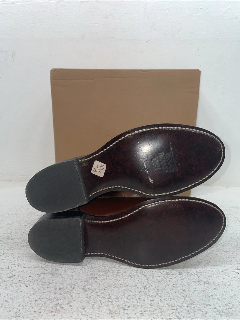 New Kids Brown Texas Brand Cowboy Boots. 3202 3.5 3 1/2 D. 23-150