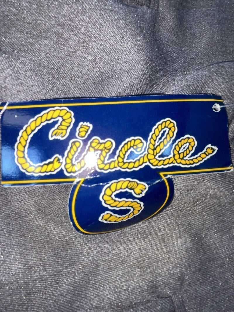 New Vintage Gray Circle S Polyester Pants #CP4768 OO-102
