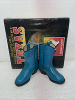 New Kids Blue Texas Brand Cowboy Boots. I 238 4 D. 22-58