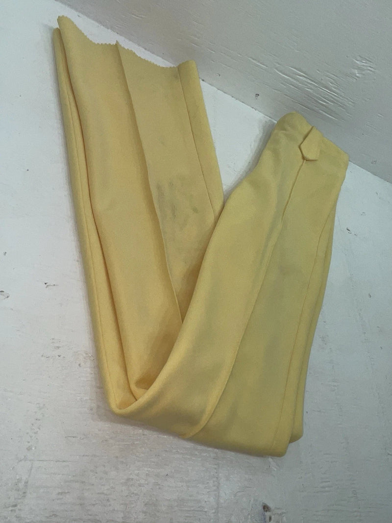 New Vintage Yellow Western Heritage Polyester Pants #G31 VV-24