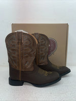 New Youth Brown Nocona Cowboy Boots. N K 5053 4.5 4 1/2 D. 22-68