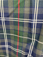 New Men’s ELY Plains Green Plaid Long Sleeve Pearl Snap 14.5 Small X-34