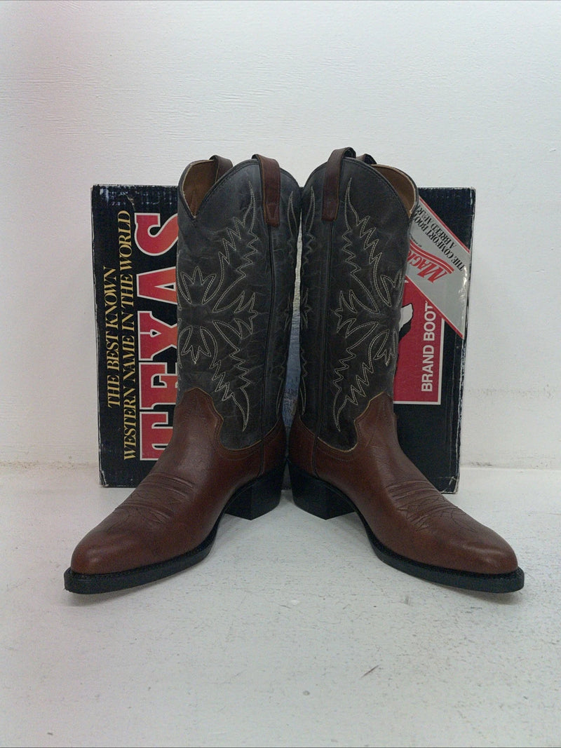 New Men’s Brown Texas Brand Cowboy Boots. 1201 9 D. 4-14