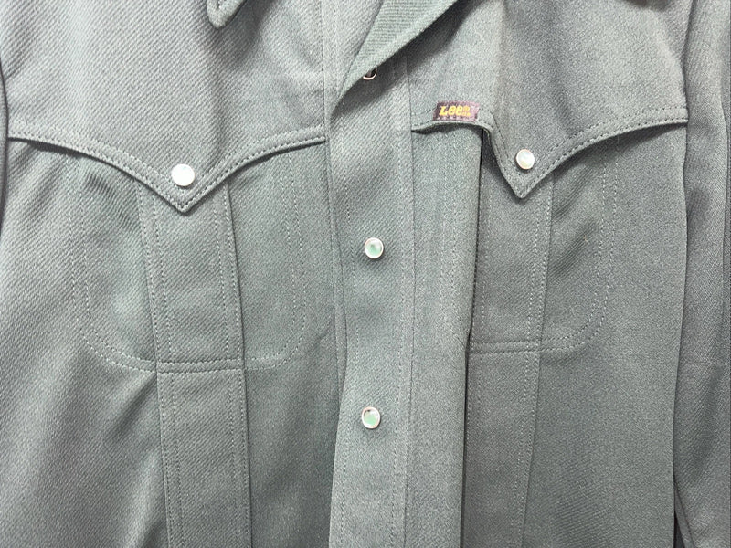 New Women’s Green Lee Long Sleeve Button Up Shirt ML #13935 UU-46
