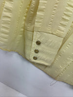 New Girls Panhandle Slim Yellow Long Sleeve Pearl Snap Size 8 DD-123
