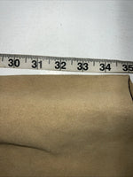 New Tan Congress Leather Show Chaps With Fringe Adjustable Waist 44” L-51