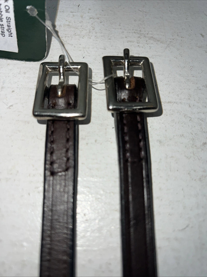 New Tough 1 Dark Oil Leather Straight Stirrup Hobble Strap #56-1132 FF-24