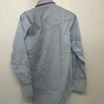 New Men’s Champion Western Blue Long Sleeve Pearl Snap 14.5 X 32 Small B-50