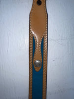 New Blue Genuine Leather Wrangler 32” Belt #528006 Z-170