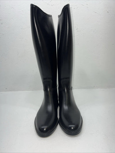 New Women’s Black Derby English Boots.  37 6 M. 12-1