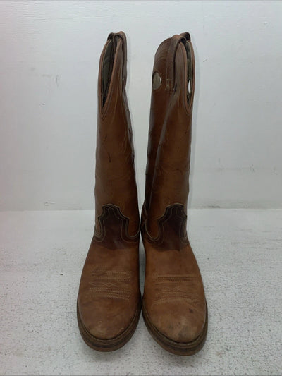 New Men’s Brown Dodge City Cowboy Boots. 134001 7 E. 1-70