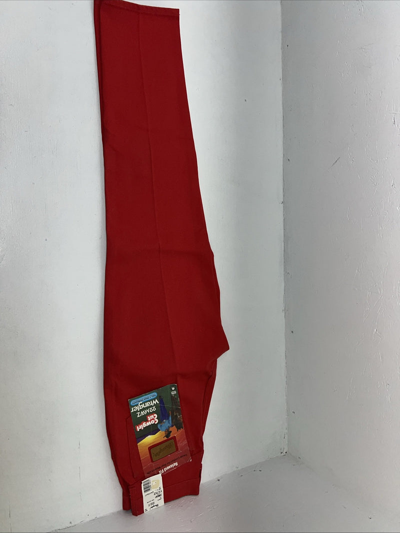 New Women’s Red Wrangler Cowboy Cut Relaxed Fit Denim Jeans. 11/12x32 N-2