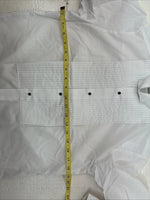 New Classix White Long Sleeve Button Up English Short Large Kids DD-8