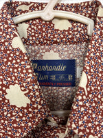 New Women’s Panhandle Slim Floral Long Sleeve Pearl snap Size 14.5 MM-1