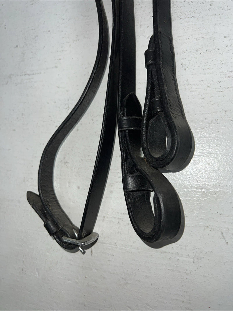 New Silver Fox Black Pony Snaffle Bridle #20-1189-2 BB-12