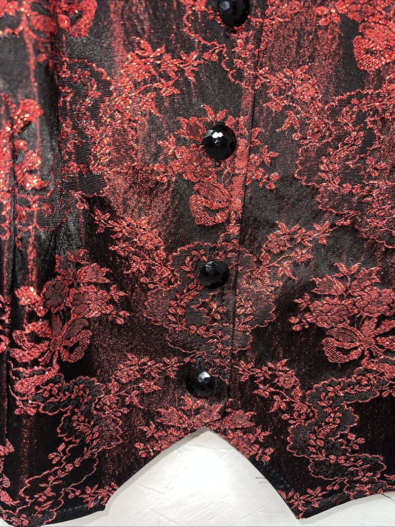 New Women’s Red 1849 Authentic Ranchwear Western Show Vest 3X WW-44