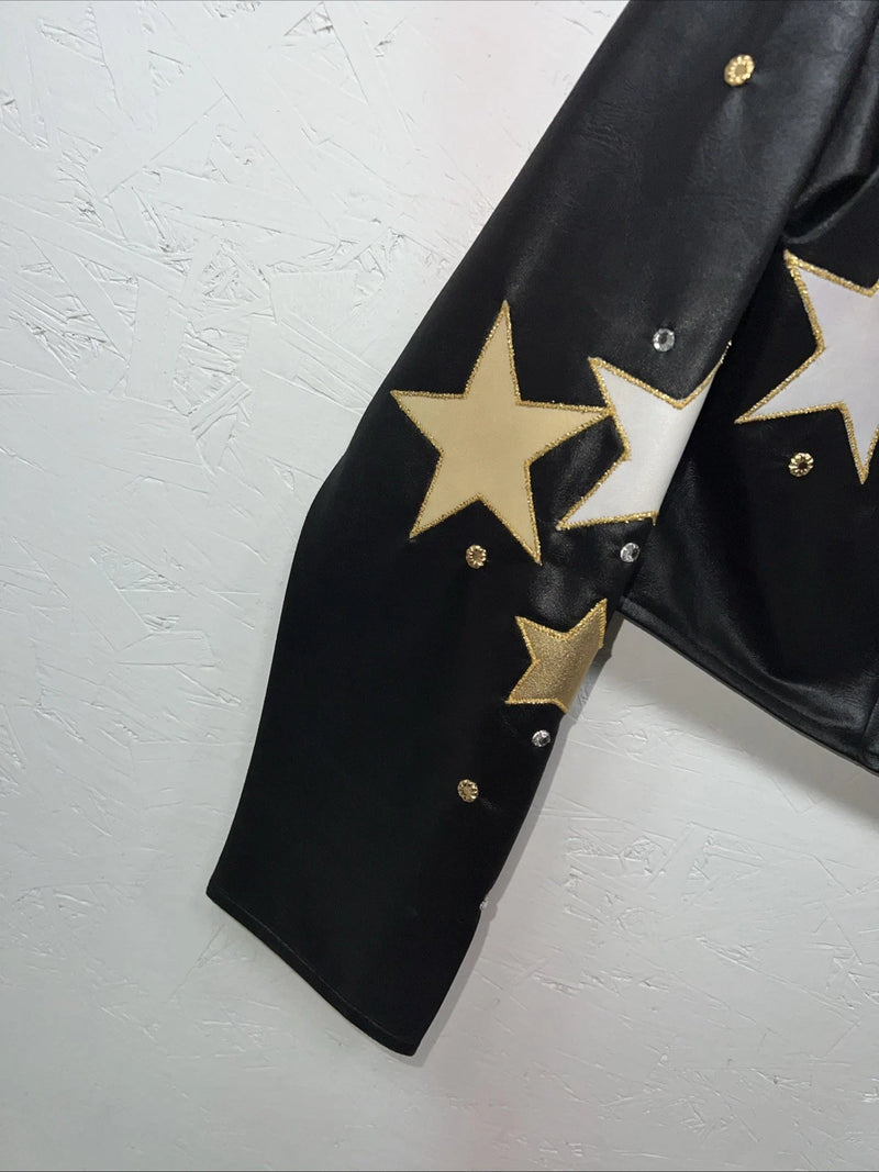 New Women Black 1849 Authentic Ranchwear long Sleeve Western show Shirt L UU-48