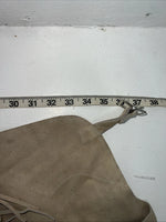 NOS Tan Show Chaps With Fringe Adjustable Waist 37” I-72