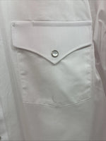 New Men’s White Horse White Long Sleeve Pearl Snap Large Tall AA-44