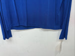 New Women’s 1849 Authentic Ranchwear Blue Long sleeve Polo Shirt XL #4259 UU-22