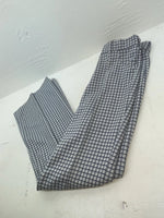 New Vintage Blue Checkered Polyester Pants #5450087 NN-153