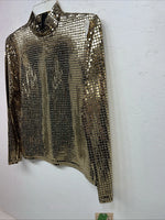 New Women’s 1849 Authentic Ranchwear Gold Long Sleeve Show Shirt Small WW-7