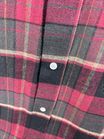 New Men’s ELY Cattleman Red Black Flannel Long Sleeve Pearl Snap 4XL E-82