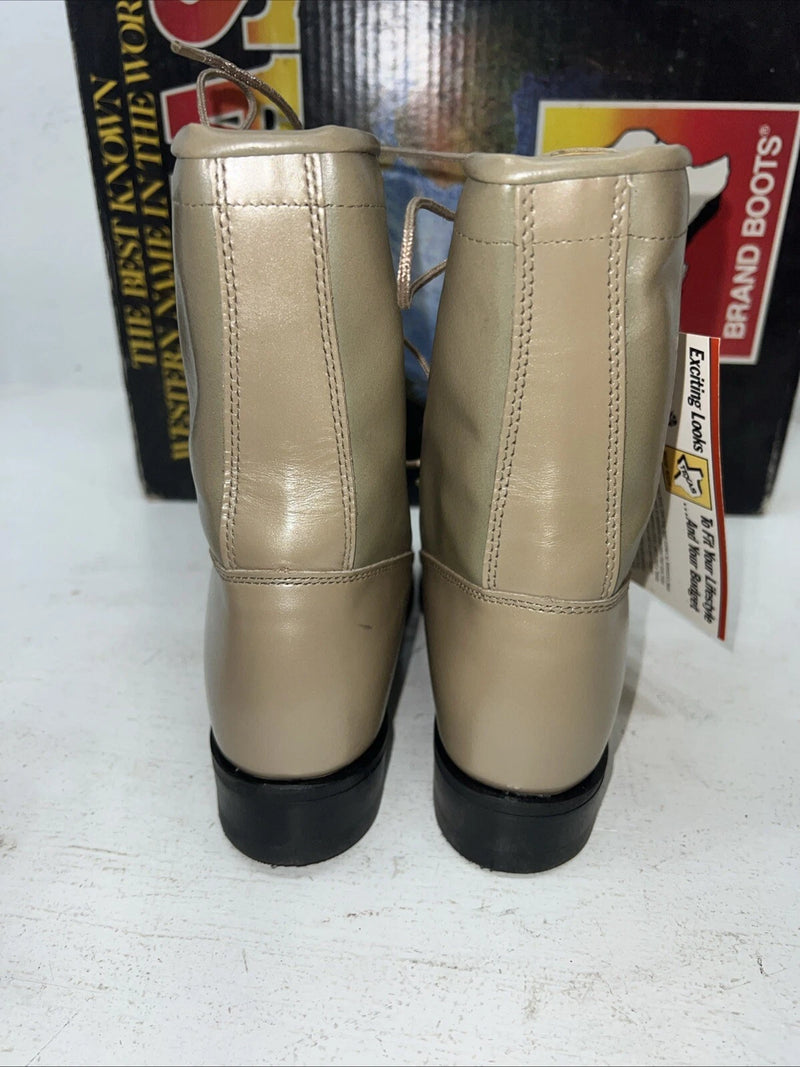 New Women’s Texas Brand Lace Up Cowboy Boots. 4498 6.5 6 1/2 M. 19-106