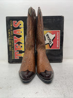 New Men’s Brown Texas Brand Cowboy Boots. 1081 9.5 9 1/2 D. 4-69